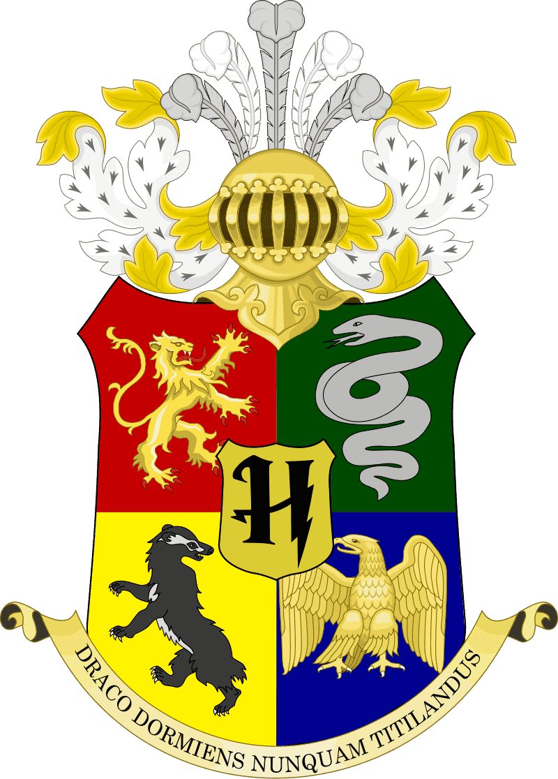 Brasão das casas de Hogwarts
